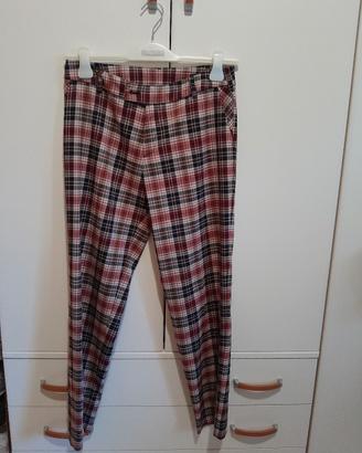 pantalone a quadri 