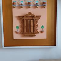 Quadro artigianaledipinto  con inserti