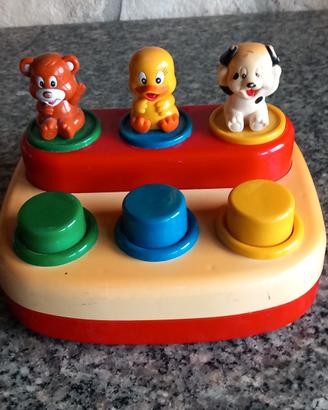 Vecchio gioco Vintage schiaccia e i pupazzi salgon