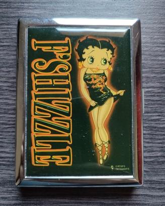 Portasigarette metallo Betty Boop originale