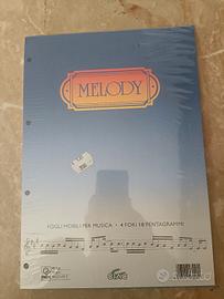 10 pacchi fogli pentagramma