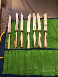 set di 14 coltelli sambonet placcato argento  