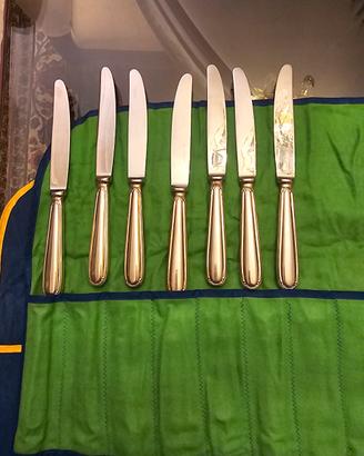 set di 14 coltelli sambonet placcato argento  