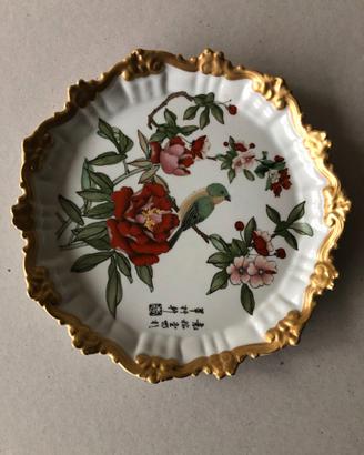 Piatto cinese vintage decorato