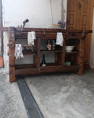 banco falegname morsa legno lavoro 