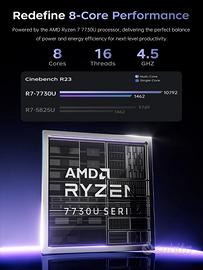 Nuovo Laptop Ryzen 7 16GB Ram 1TB SSD 15.6" FHD