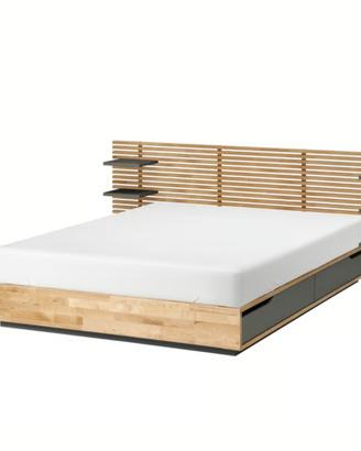 letto contenitore con doghe 