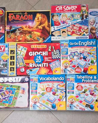 Giochi da tavolo 3+ (5€ a gioco)