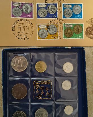 Set San Marino 1972 - Monete Argento FDC Sigillate