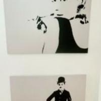 Quadri Charlie Chaplin e Audrey Hepburn Ikea