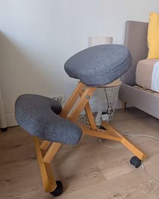Sedia ergonomica posturale a ginocchio – legno e t