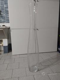 Vaso alto + fiori rose e girasoli finti