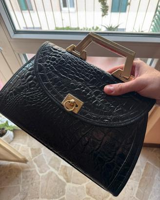 Borsa vintage stampa cocco