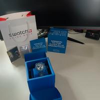 swatch x omega mission to the moonphase Super Blue