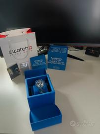 swatch x omega mission to the moonphase Super Blue
