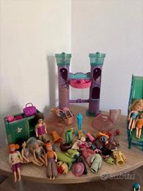 Lotto Polly Pocket vintage con accessori e persona