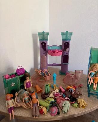 Lotto Polly Pocket vintage con accessori e persona