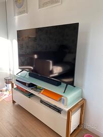 Mensola rialzo in vetro porta TV