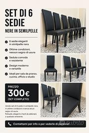 🔥 SUPER OFFERT@ -  SET 6 SEDIE! 🔥