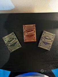 Carte Monarchs Verdi Rosse e Viola