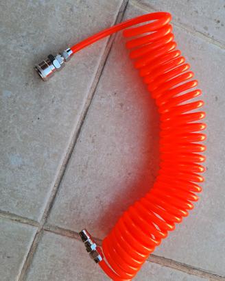 Tubo spiralato per aria compressa attacco rapido