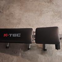 Panca palestra K-Tec + 16 kg pesi + 2 manubri 