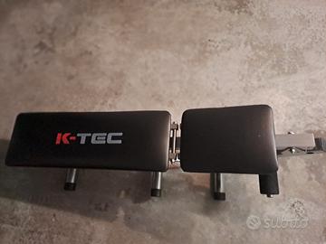 Panca palestra K-Tec + 16 kg pesi + 2 manubri 