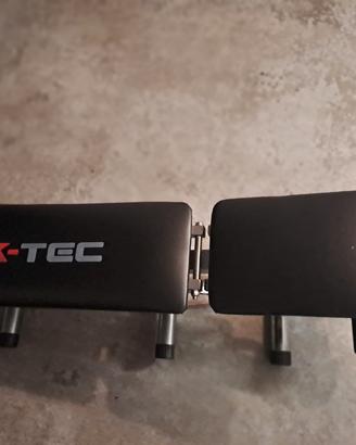 Panca palestra K-Tec + 16 kg pesi + 2 manubri 