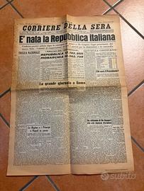 Corriere della sera 6 giugno 1946 - Ristampa 1978