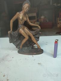 statua ballerina in bronzo pieno