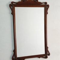 Specchio da parete in legno stile vintage con corn