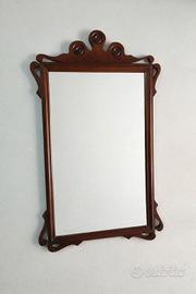 Specchio da parete in legno stile vintage con corn