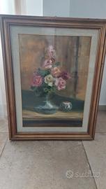 Dipinto "Rose" del pittore Manfredi 