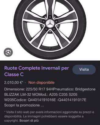 CERCHI IN LEGA ORIGINALI MERCEDES