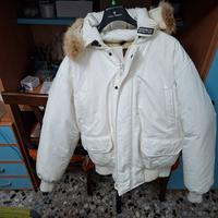 giubbotto  woolrich  bianco usato perfetto i
