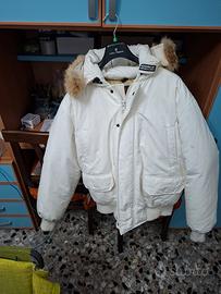 giubbotto  woolrich  bianco usato perfetto i