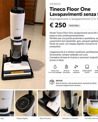 Aspirapolvere Lavapavimenti