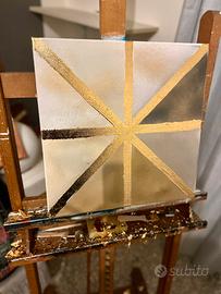 Quadro moderno triangoli e linee