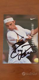 Autografo autentico Roger Federer