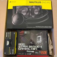 Asus rog strix b650e-i/ corsair rs240/ventole rgb