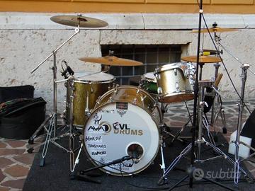 Batteria acustica in acero CVL DRUMS