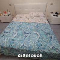 letto contenitore con 2 comodini 