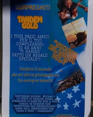 Paracadutismo-Lancio in tandem 