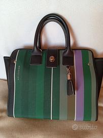 borsa Brandina verde e viola