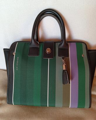 borsa Brandina verde e viola