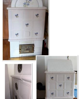 stufa in ceramica a legna