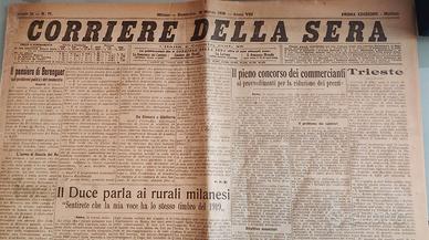 Corriere della Sera (29 Marzo 1939)