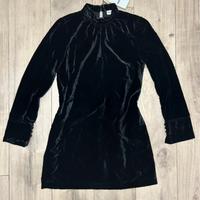 Vestito Marella “Cernia” in velluto nero