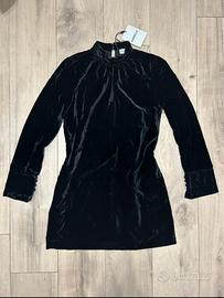 Vestito Marella “Cernia” in velluto nero