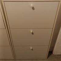 scarpiera slim 3 ante bianco